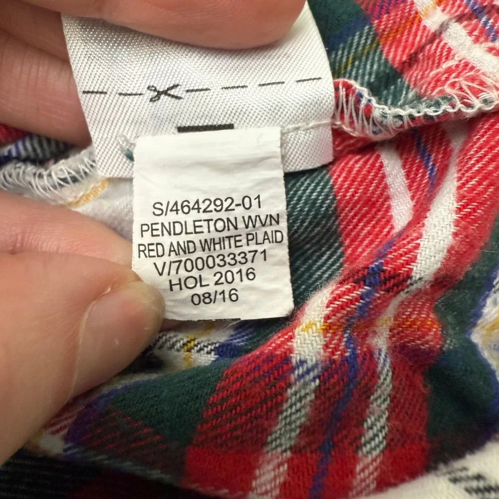 Gap + Pendleton‎ | Flannel Plaid Button Down Long Sleeve Pajama Shirt - Picture 6 of 9